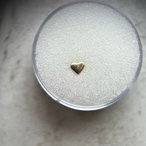 Alchemy Adornment Yellow Gold Heart Threadless End - Picture 7 of 14
